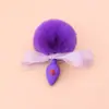 Tapón Anal de Pata de Gato, Herramienta de Entrenamiento Sm de Cola de Conejo, Cola Divertida de Bola de Pelo, Tapón Anal de Zorro, Bolas Anales, Juguete Anal de Una Pieza Envío Directo