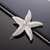 Grampos de Cabelo de Estrela do Mar de Metal da Moda Nova Europeia e Americana para Mulheres, Acessórios de Cabeça Doces e Versáteis, Acessórios de Cabelo da Moda, Presilhas Laterais para Franja