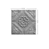 CTZS Baldosa de Pared 3D Floral de Cuatro Esquinas con Diamantes Estilo Retro con Volutas en Relieve Mural de Pared de Espuma Estilo Campestre Europeo Suave Autoadhesivo a Prueba de Polvo y Moho Para Fondo de Restaurante Decoración de Pared de Sofá 35x35cm