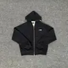 Cardigan con Letra Bordada Alcatraz de Venta Cruzada Europea y Americana Sudadera con Capucha Forrada de Polar Chaqueta Pantalones Casuales