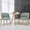 Respaldo sala de estar tela extra mesa y silla hogar Arte moderno silla sencilla balcón sencillo Nórdico ligero lujo europeo mesa de comedor juego de sillas de comedor