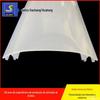 Produção de Hualong extrudado PC branco leitoso difusor de luz LED lamp shade grade plástica branca policarbonato tampa de lâmpada