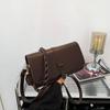 2025 Otoño Nuevo Trendy Estilo Coreano Más Fácil de Combinar Bolso Bandolera Un Hombro Moda Bolso Cuadrado Pequeño Otoño e Invierno Popular Bolso Pequeño para Mujeres