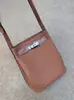 Bolso Tipo Cubo Kelly de Piel de Vaca de Primera Capa, Bolso Grande de Cuero Genuino para Mujer, Bolso de Hombro Versátil con Correa Ancha, Bolso Cruzado