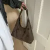 Nova Bolsa Texturizada de Grande Capacidade para Outono, Bolsa de Ombro Personalizada Fashion e Casual, Bolsa Tote Feminina Tendência 2025
