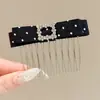 Pente para Cabelo com Estampa de Leopardo Retrô Doce Sem Costura com Múltiplos Dentes Estilo Coreano High-End Versátil Presilha de Cabelo para Mulheres Adultos Acessórios de Cabelo Headwear
