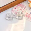 Flor de Plumeria Transparente con Purpurina de Resina para Zapato DIY Hebilla de Zapato Accesorios de Flor para Zapato Hebilla Crocs Pinza para el Cabello Pendientes Funda de Teléfono Combinar