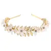 Faixa de Cabeça Cruzada Nova Exquisite Flor Pérola Headwear AliExpress Artesanal Alto Valor Super Fada Versátil Doce
