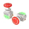 Botão de pressão de 22 mm Lay37, parada de emergência, cabeça tipo cogumelo, duas ou três velocidades, botão com travamento automático para iniciar e parar, 11Zs, botão