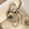 Bolsa Única com Textura para Mulheres 2026 Nova Tendência Versátil Bolsa de Ombro Transversal Bolsa Simples Mãe e Filha