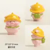 Resina tridimensional fofo fofo fofo fofo porquinho rosa porco gordo fofo acessórios de joias diy ornamentos pequenos criativos para mesa e carro