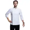 Roupa de Trabalho para Chef Estilo Stretch Outono e Inverno Manga Longa Hotel Restaurante Ocidental Cozinha dos Fundos Roupa de Trabalho para Confeiteiro para Homens