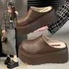 Mules Cómodos sin Cierre Estilo Birkenstock, Pantuflas Medias Cerradas para Mujer, Nuevos Zapatos de Exterior de Suela Gruesa para Aumentar la Altura, Colección Otoño e Invierno 2026