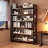Estante de livros novo estilo 2026, prateleira de armazenamento de piso, design multicamadas em ferro, adequada para uso doméstico, estante de livros para armazenamento infantil, estante de livros simples para o quarto