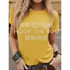 [Camiseta de algodón talla europea] 2025 Nueva Camiseta de Manga Corta con Estampado Estilo Europeo y Americano Cuello Redondo Pullover para Hombre y Mujer