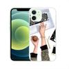 Adequado para capa de celular iPhone 15 comércio exterior pele preta café arte de rua moda menina pintada à mão capa de celular