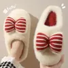 Pantuflas de algodón para mujer 2026 nuevo modelo para otoño e invierno, cálidas, forradas de felpa, suela gruesa, antideslizantes, silenciosas para interior del hogar, pantuflas de algodón