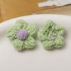 Ins Internet celebridade inverno de pelúcia mão-crocheted puff flor diy hand-made brincos roupas femininas broche Acessórios Atacado