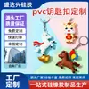 Figuras Personalizadas de Caixas Surpresa Desenho Animado Figuras de Cavalo Yuanbao Chaveiro de PVC Pingentes Enfeites Artesanato de Resina DIY