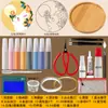Kit de Ferramentas e Materiais de Esmalte Cloisonné para Fazer um Conjunto Completo de Pinturas Coloridas com Areia DIY para a Aula de Artesanato do Patrimônio Cultural Imaterial da Escola