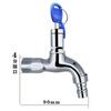 Grifo Antirrobo Universal de Apertura Rápida Mejorado con Cerradura, Hecho de Cobre Fino, Monomando Frío de 4 Puntos, para Lavaderos Exteriores y Lavadoras