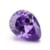 Fabricantes de gemas fornecem zircônia roxa orquídea em formato de pera 4x3mm gota d'água zircônia sintética anel diy zircônia diamante CZ pedra lapidada
