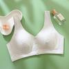 Sujetador de hebilla frontal transpirable y cómodo Zhangyan más talla Chaleco para mediana edad y personas mayores Ropa interior fina de primavera y verano Sujetador para madres sin aros