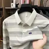 Nova Camisa Polo de Manga Longa para Primavera e Outono de 2026 para Homens de Meia-Idade e Idosos, com Bolsos Reais, Estilo Pai, Blusa Versátil com Gola Polo para Homens