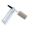 Tubo Redondo de 7ml para Lama Labial, Tubo para Gloss Labial, Pincel Delineador de Cabeça Plana, Tubo para Corretivo, Frasco com Cabeça de Pincel para Gloss Labial de Maquiagem Moldado por Injeção