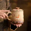 Taza con Infusor de Té Separador de Té Cultural y Creativo de Dunhuang Regalo de Inauguración para Clientes, Líderes, Maestros Souvenir de Alta Gama