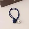 Nó Chinês Simples de Pérola Título Meninas High Payertail Tendão de Borracha Meninas Alta Elasticidade e Durabilidade Acessório de Cabeça Corda de Cabelo