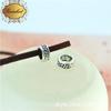 A3980 cuentas sueltas de joyería DIY hechas a mano de dos colores de 0,6 g, cuentas con agujeros grandes, estilo europeo y americano, 100/bolsa