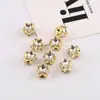 Estrella de Diamante de Doble Cara Corazón Corazón con Forma de Agujero Recto Cuentas Sueltas Accesorios para Joyería Diadema DIY Cadena para Teléfono Móvil Material para Cuentas