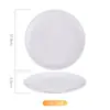 Pratos de Cerâmica Atacado, Pratos de Jantar Redondos Estilo Ocidental Branco Puro, Louças Domésticas, Pratos Rasos, Pratos Planos, Pratos de Osso, Personalizáveis com Logo