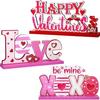 Amor transfronterizo de San Valentín Mesa de San Valentín manualidades de madera DIY Adornos de San Valentín fabricantes mayoreo