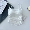 Design Puramente Sexy e Doce, Camisola Plissada com Bojo Embutido, Pode Ser Usada como Camada Interna ou Peça Externa, Lindo Top nas Costas para Mulheres