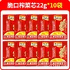 Núcleo de Mostaza Encurtida Crujiente Wujiang 22g, Listo para Comer en Casa, Guarnición Ligera y Appetitosa, Adecuado para Dormitorio, Se Puede Mezclar con Gachas, Fideos o Arroz