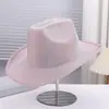 Nuevo Moderno Estilo Occidental Transpirable y No Sofocante Sombrero de Vaquero Estilo Camping al Aire Libre Monta de Caballos Cadena de Joyas Decorada Sombrero Jazz