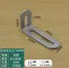 Suporte angular ajustável com furo longo conector móvel de cabeça dupla suporte de ângulo reto em L de 90 graus dispositivo anti-tombamento de armário cantoneira