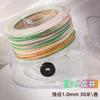 Cuerda de Cinco Colores Tao Cuerda Trenzada Hecha a Mano Cielo Estrellado Degradado Hilo de Algodón Retorcido a Mano Rollo Grande Pulsera Accesorios de Joyería DIY Material Cuerda