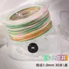 Yunxin Hilo de Algodón Retorcido a Mano Estilo Xizang 1.5mm Hilo Teñido en Degradado Cielo Estrellado para Pulseras Tejidas a Mano DIY Cuerda para Manualidades Cuerda para Tejer Cuerda de Mano