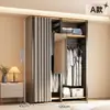 Armario con Estructura de Acero, Fácil de Montar, Armario de Tela para Uso Doméstico en el Dormitorio, Resistente y Duradero, Armario de Almacenamiento para Apartamentos Pequeños