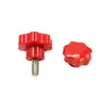 Tornillo de Acero Inoxidable 304 Rojo Mango de Siete Estrellas Mango de Baquelita Flor de Ciruelo Tornillo de Estrella Perilla de Siete Ángulos M81012