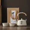 Nueva taza de té de cerámica celadón estilo chino, taza de té antiquemaduras para té kung fu, adecuada para agasajar invitados y ceremonias de té de oficina