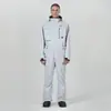 Traje de Esquí de una Pieza Supremo para Hombres y Mujeres, Impermeable al Viento e Impermeable, Equipo para Tabla Única y Doble, Traje de Algodón para Exteriores para Parejas