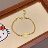 Pulsera de la Fortuna para Mujer Luz Dorada Lujo de Alta Gama Sensación Elegante Pulsera de Riqueza 2024 Nueva Pulsera Colgante Versátil