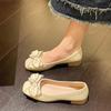 2025 venta al por mayor primavera y verano nuevo explosiones hada francés lazo zapatos de frijol zapatos de boca poco profunda para mujer zapatos de cucharón zapatos de leche