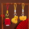 Muñeco Pequeño de la Suerte y la Fortuna Juguete de Peluche Lindo Colgante para Bolso Decoración de Mochila Llavero de Pareja Regalo de Año Nuevo