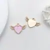 1 Gota de Óleo Rosa DIY Acessórios de Joalheria Feitos à Mão Liga Pequeno Pingente Brincos Brincos Pingente de Colar Material