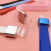 Cordón para Tarjeta de Identificación 1.5cm Transparente Gran Capacidad Gancho de Silicona Tarjeta de Empleado Cuerda para Colgar de Colores Gama Alta